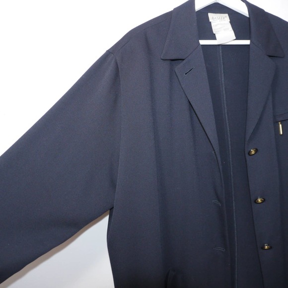 Basler Vintage Blue Oversize Blazer Jacket Size M - Picture 3 of 9